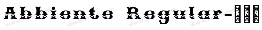 Abbiente Regular字体转换